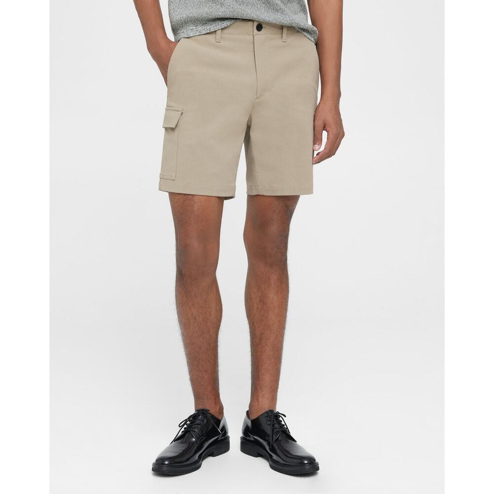 THEORY NWT $185 Zaine 8" Standard Short in Neoteric Twill in Bark Men's Size 36
